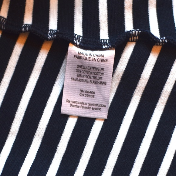 Theory Panama Bimini Striped Peplum Top - Picture 5 of 6